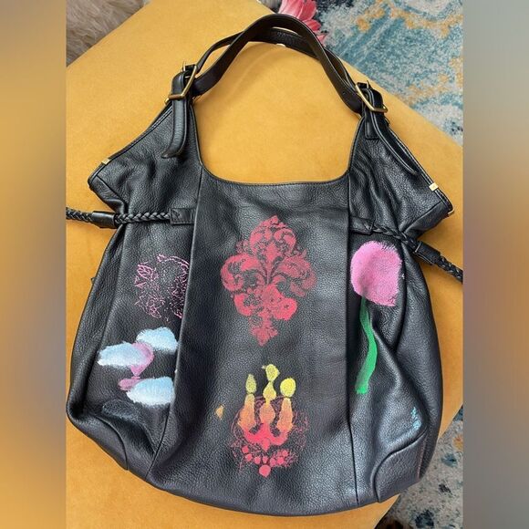 Elliott Lucca Sintra Hand Painted Leather Bag - Picture 5 of 15